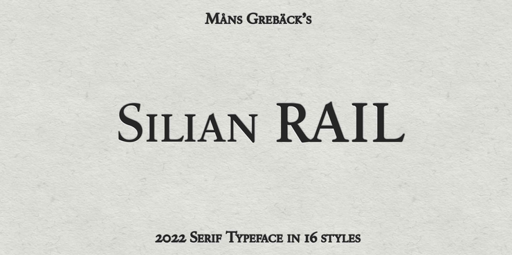 Silian Rail字体 5