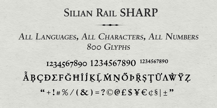 Silian Rail字体 6