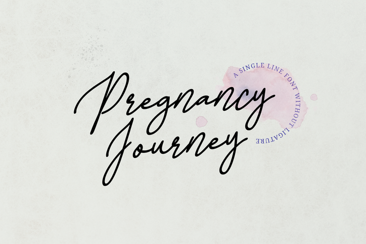 Pregnancy Journey字体 1