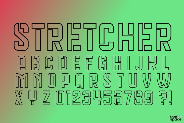 Stretcher字体 1
