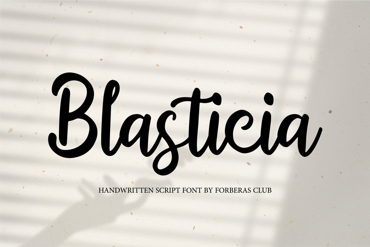 Blasticia字体 7