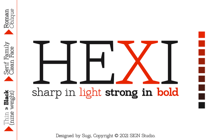 Hexi字体 6