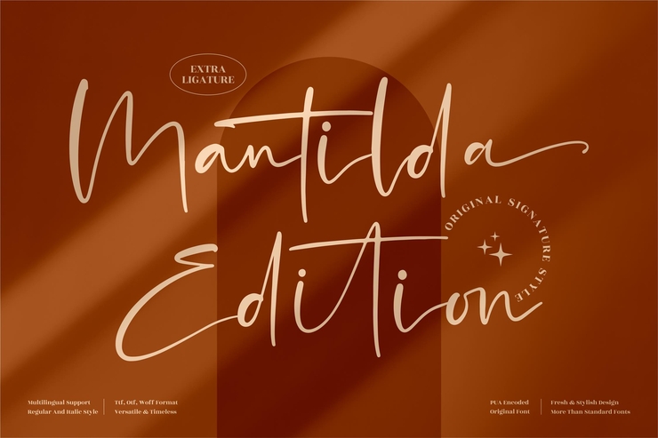 Mantilda Edition字体 2