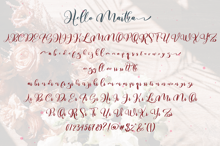 Hello Martha字体 8