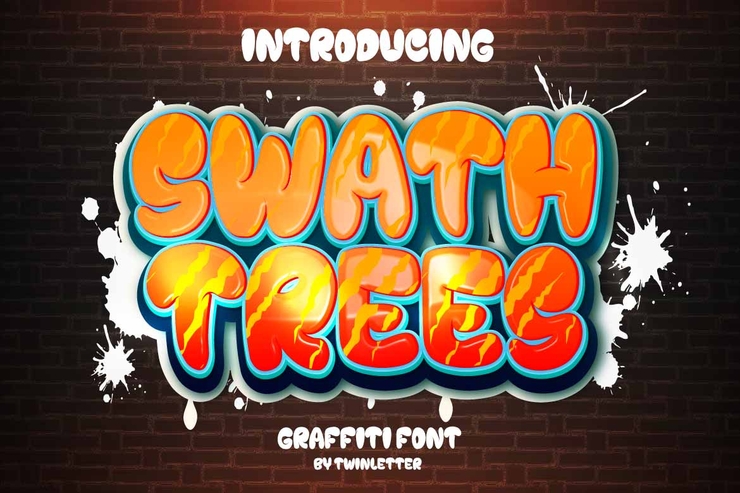 Swath Trees字体 4