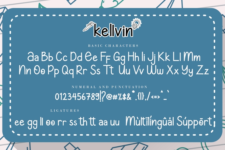 Kellvin字体 6