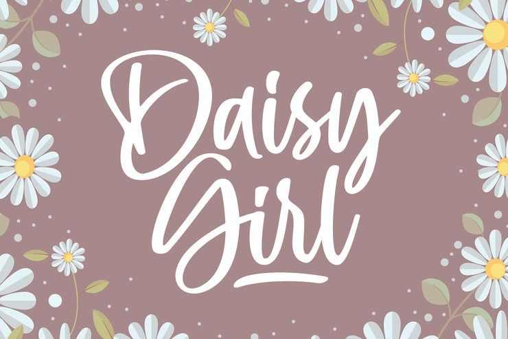 Daisy Girl字体 3