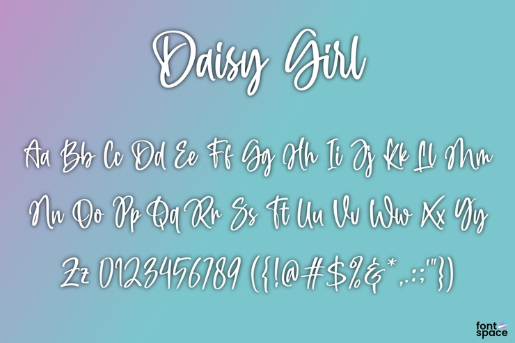 Daisy Girl字体 5