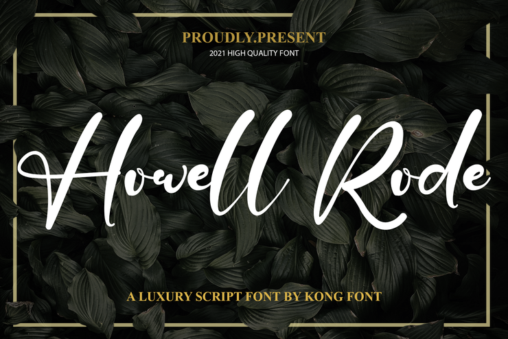 Howell Rode字体 1