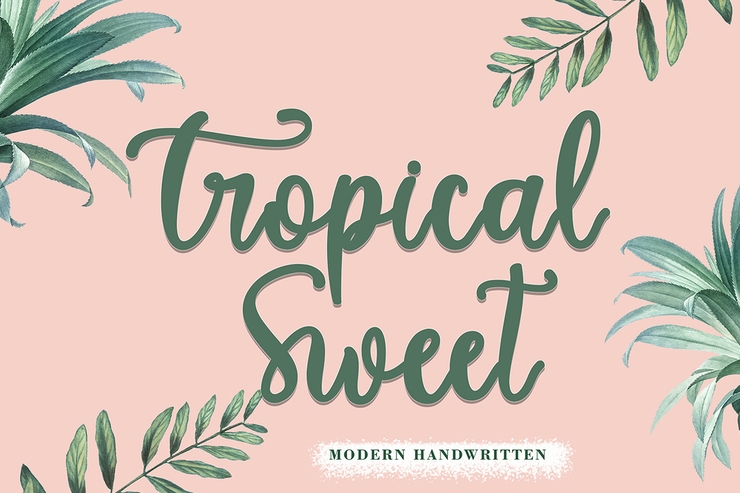 Tropical Sweet字体 3