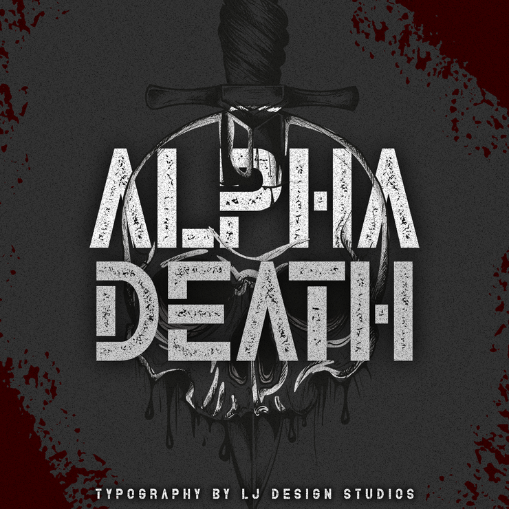 Alpha Death字体 2