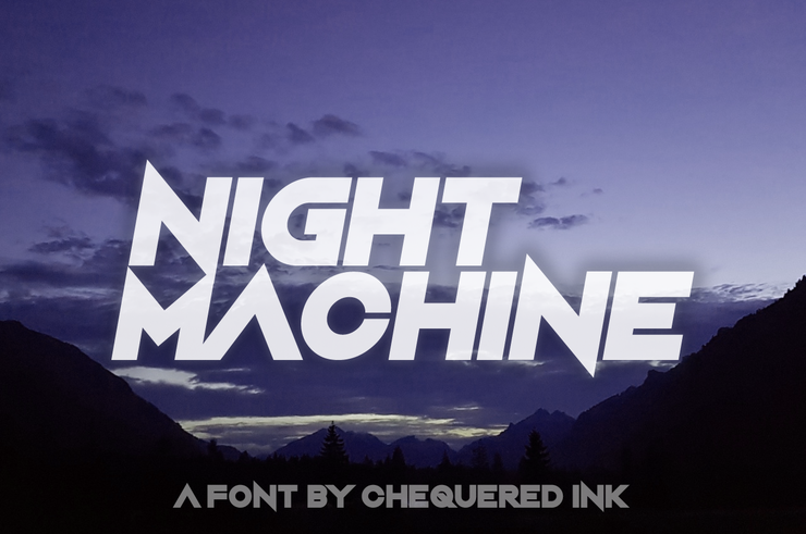 Night Machine font 1