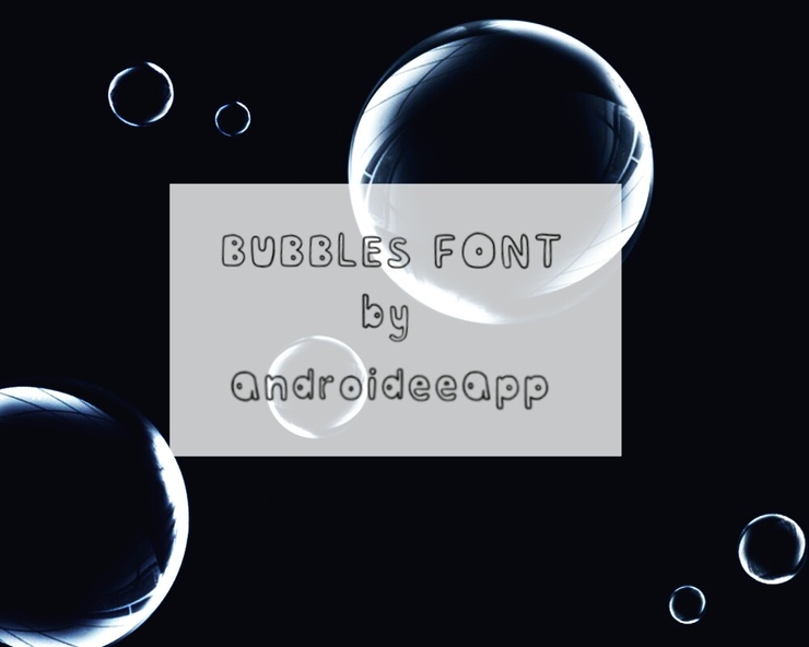 Bubblesfont字体 1