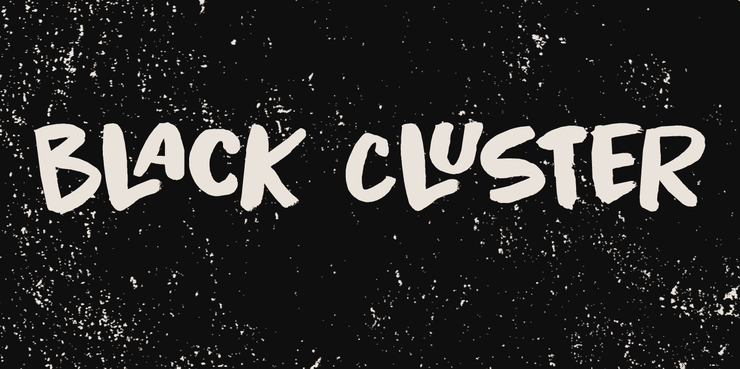 Black Cluster DEMO字体 1