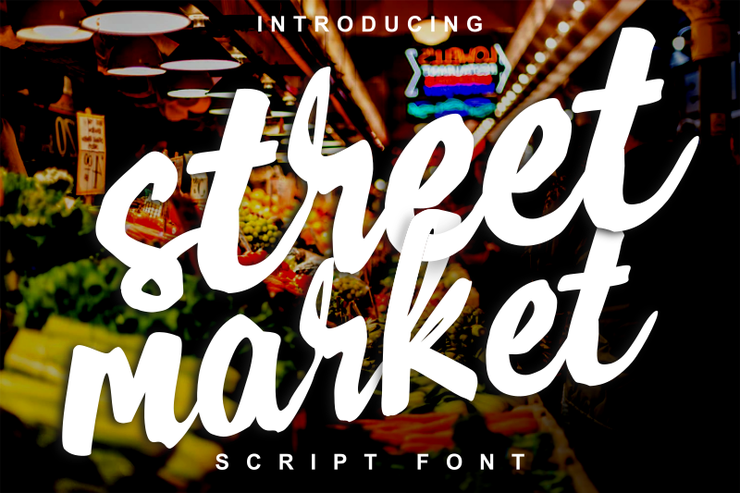 Street Market字体 1