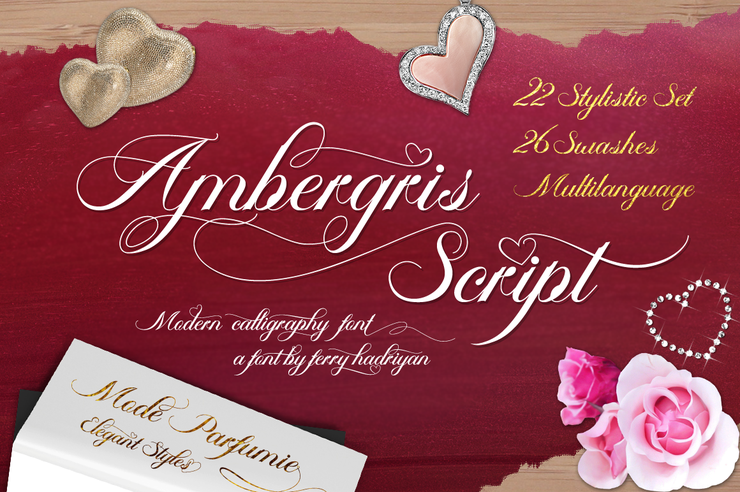 Ambergris Script字体 2