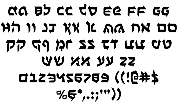 Ben-Zion字体 1