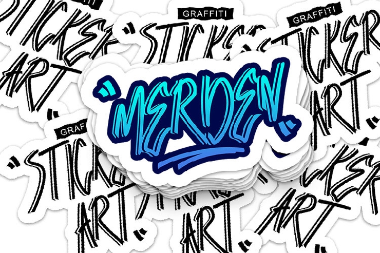 MERDEN Graffity字体 2