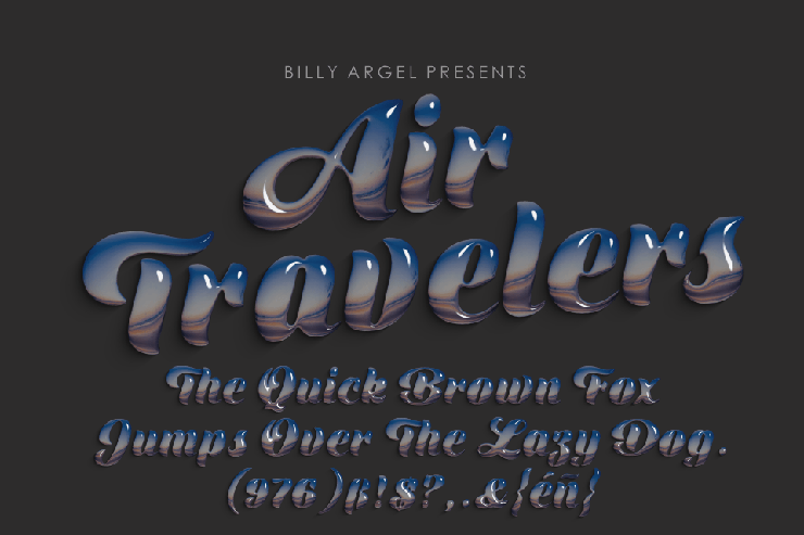 Air Travelers字体 3