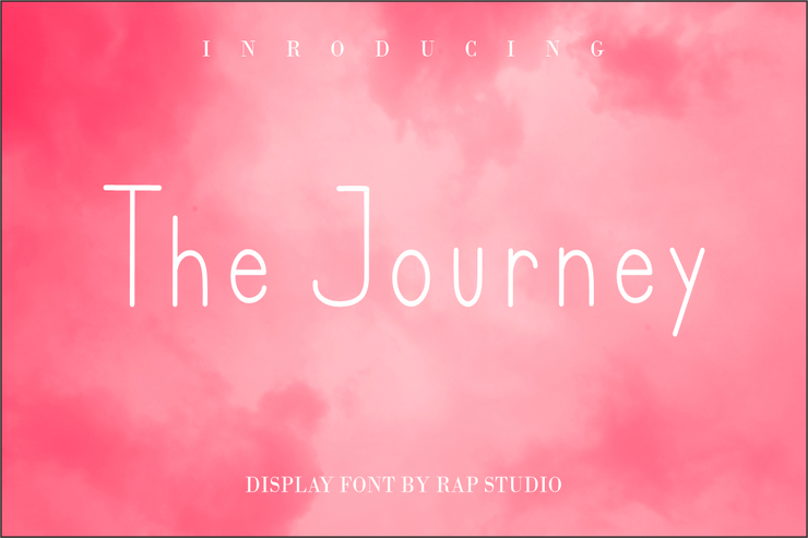 The Journey字体 1