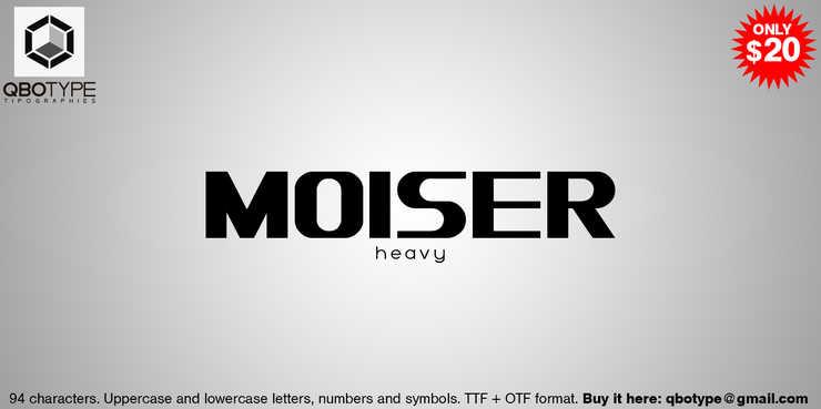 Moiser heavy字体 3