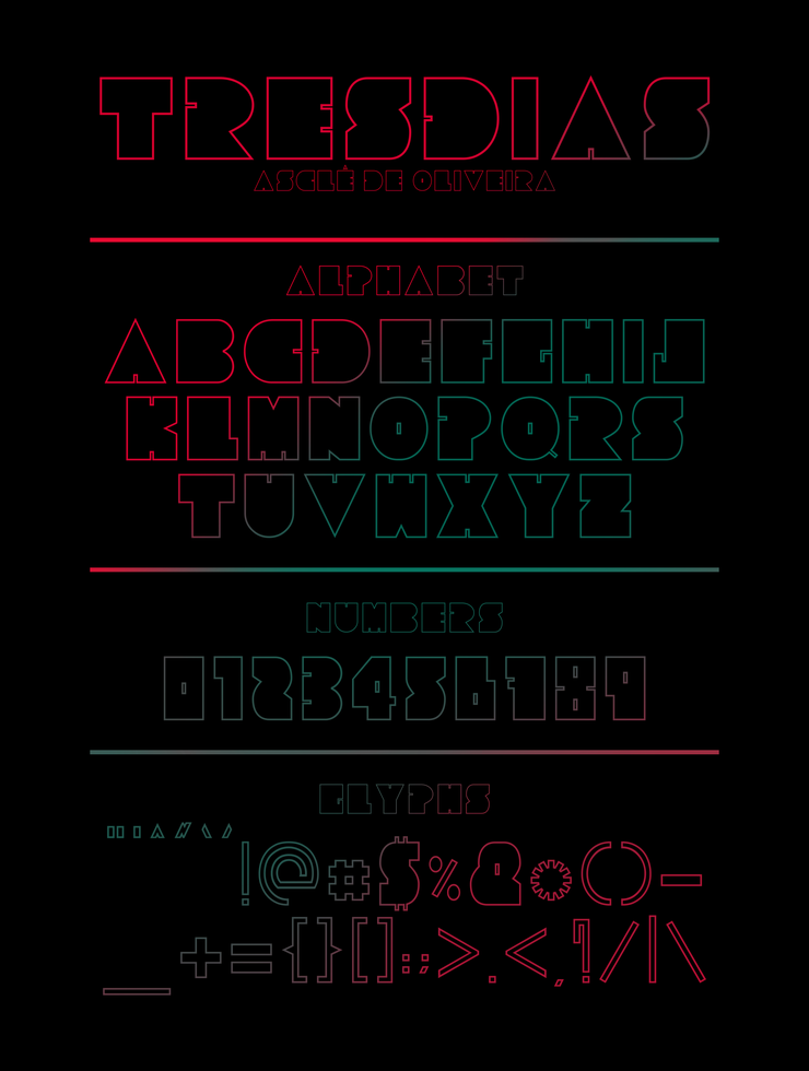 Tresdias字体 1