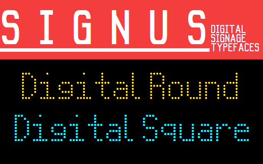 Signus Digital Round NBP字体 1