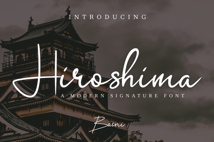 Hiroshima字体 4