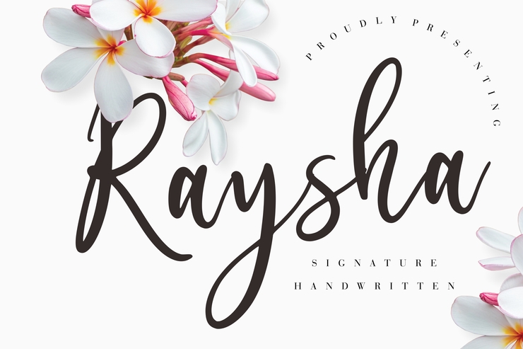 Raysha字体 4