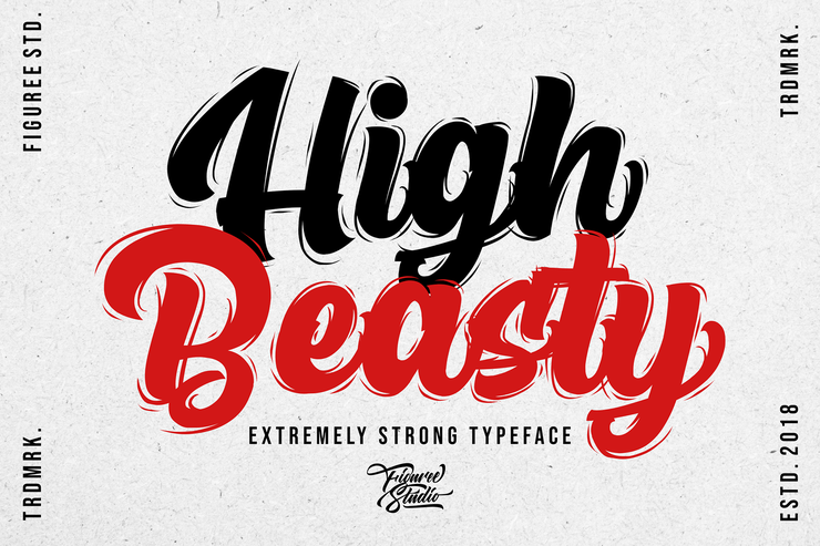 High Beasty字体 1