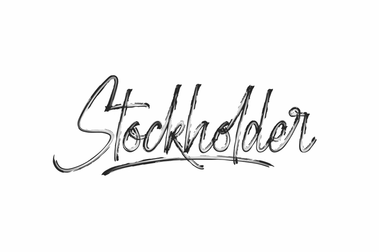 Stockholder字体 1