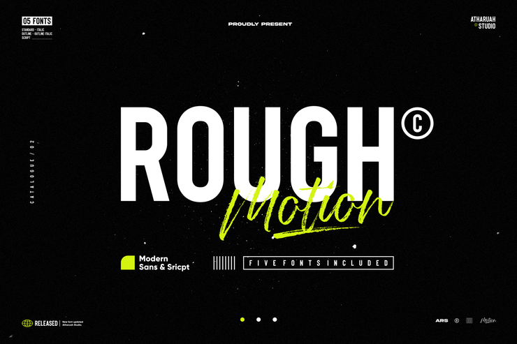 Rough Motion字体 1