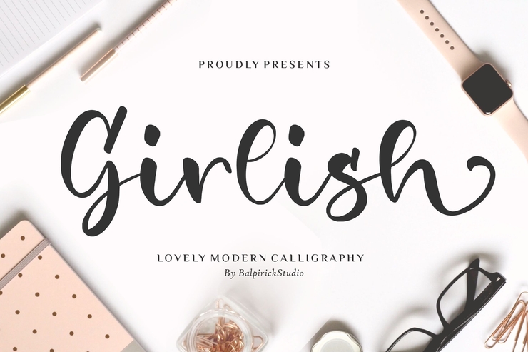 Girlish字体 1