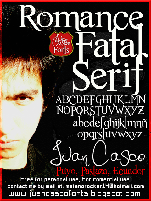 Romance Fatal Serif字体 1