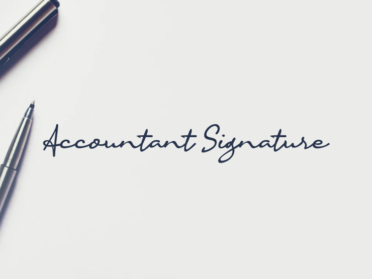 a Accountant Signature字体 1