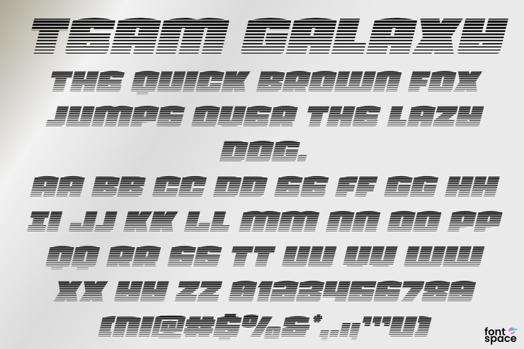 Team Galaxy字体 2