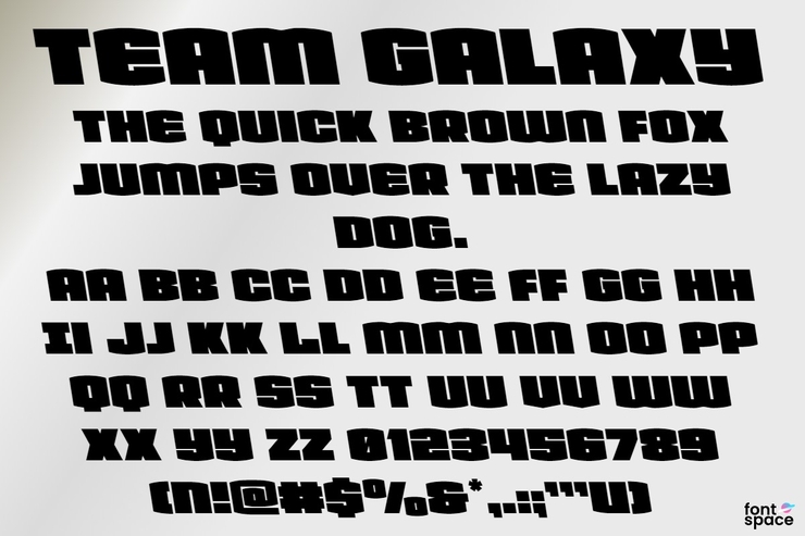 Team Galaxy字体 4