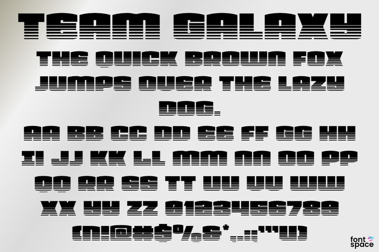Team Galaxy字体 5