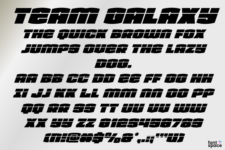Team Galaxy字体 6