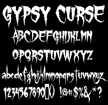 Gypsy Curse字体 1