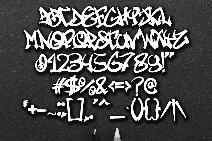 Black Devils Graffiti字体 5