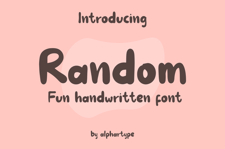 Random - fuuny handwritten字体 1