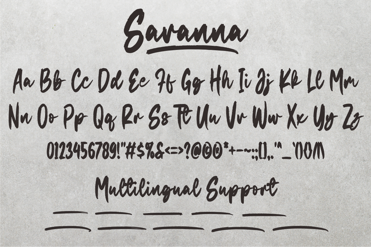 Savanna字体 6
