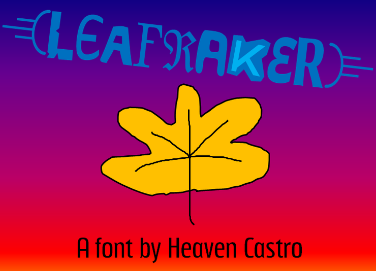 Leafraker字体 2