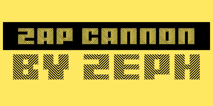 Zap Cannon字体 1