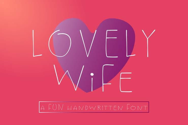 Lovely Wife字体 4