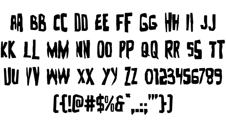 Zakenstein字体 3