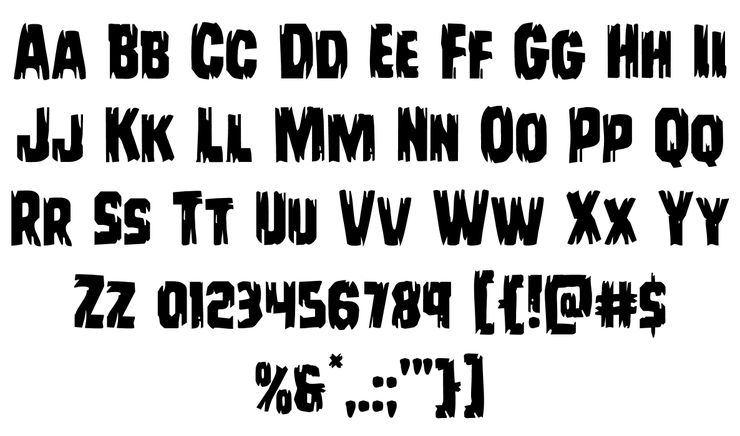 Leatherface字体 3