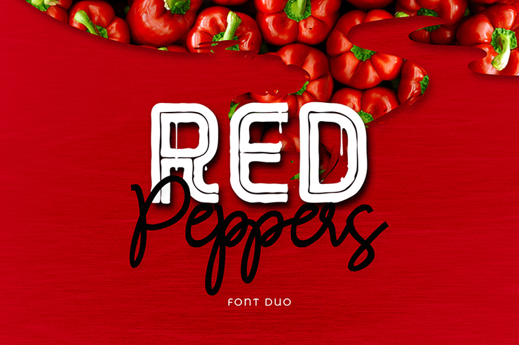 RED Peppers字体 6