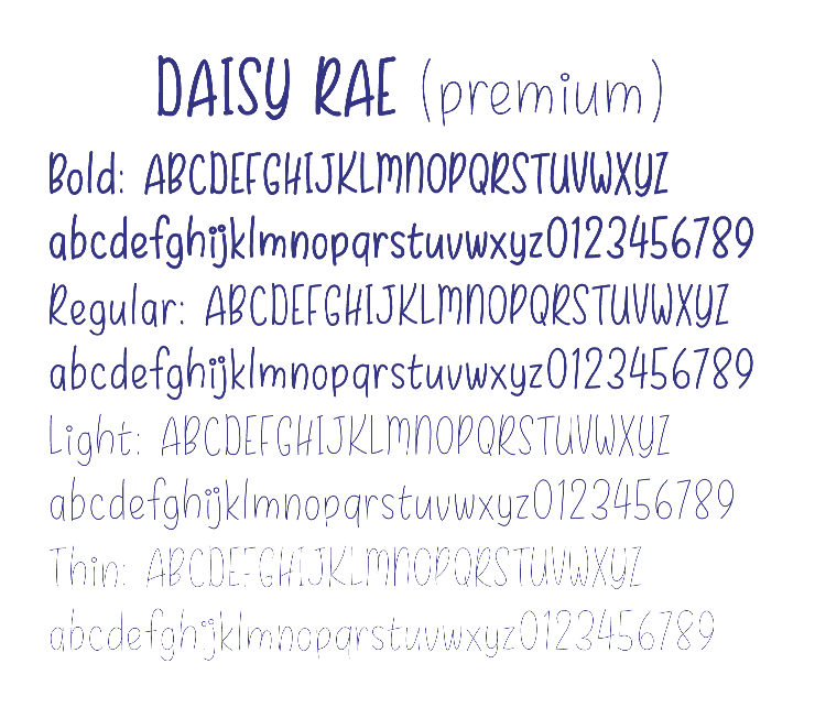 Daisy Rae Thin字体 3